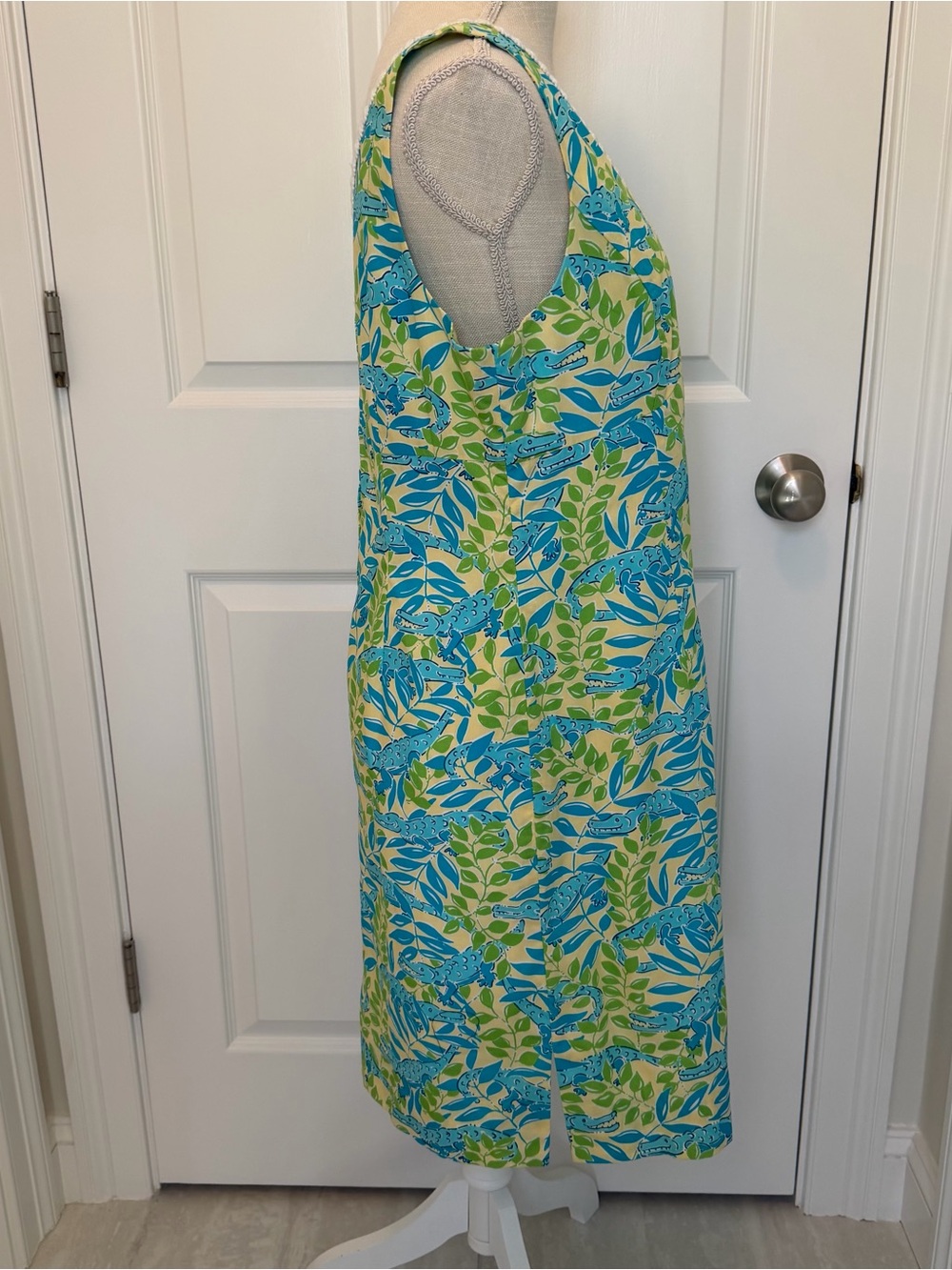 VINTAGE WHITE LABEL LILLY PULITZER MIMOSA EVERGLADES ALLIGATOR DRESS - Picture 8 of 15